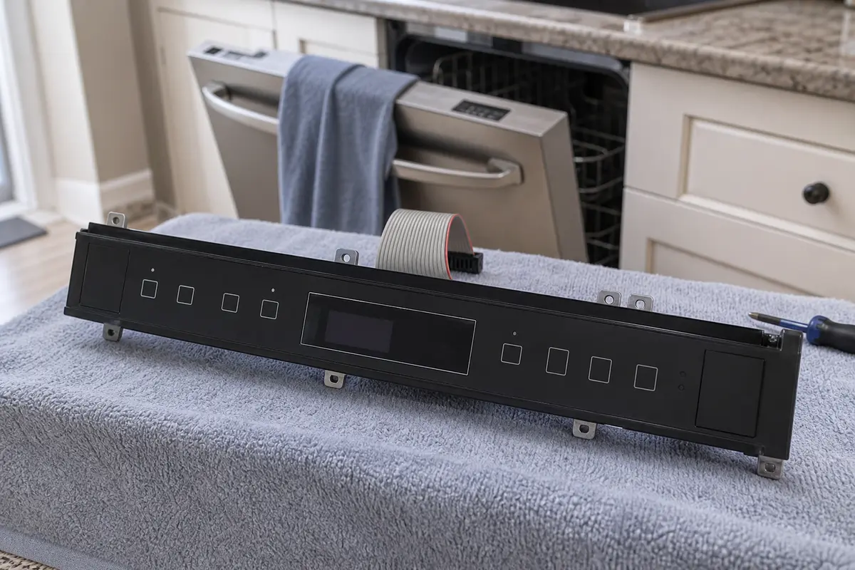 Dishwasher user interface panel replacement part category