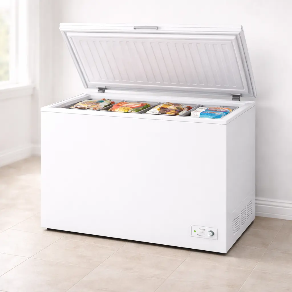 Freezer appliance tile