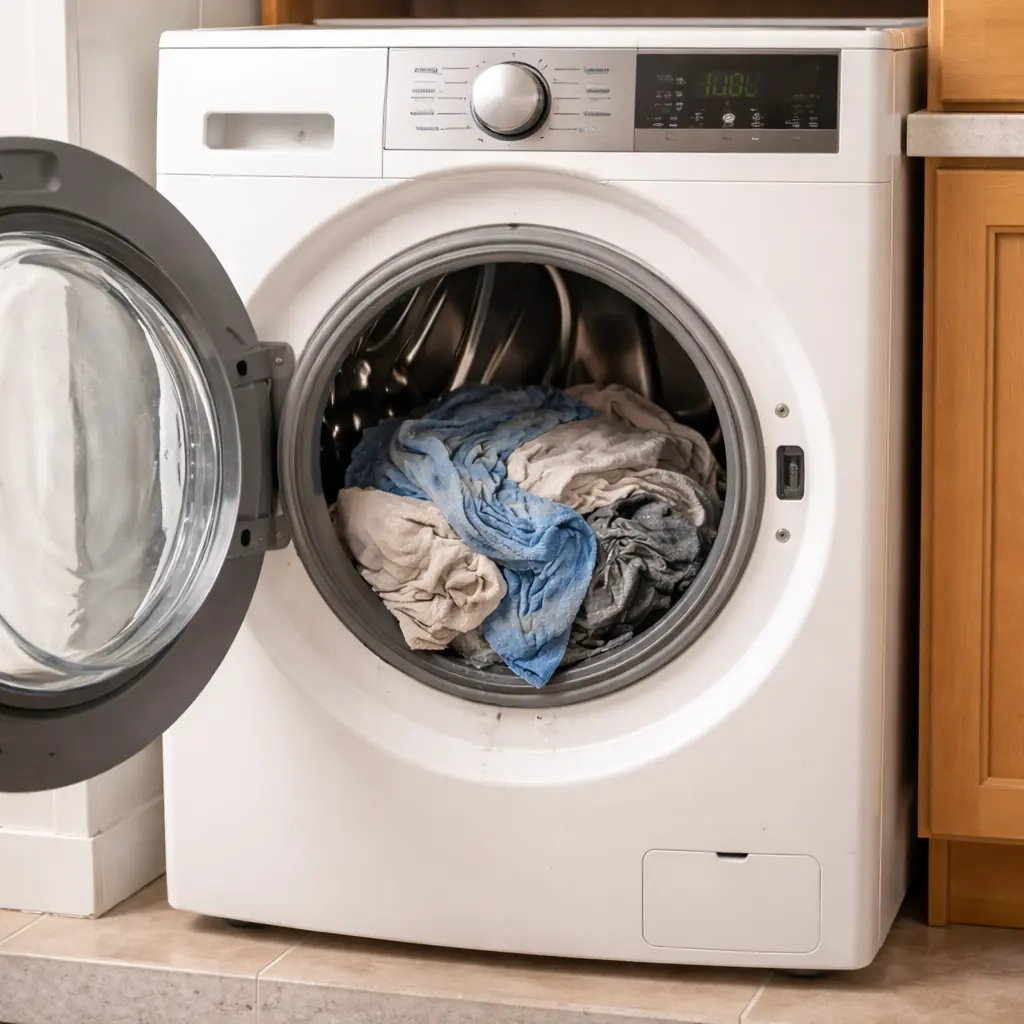 Washer drum with clothes still wetter than expected
