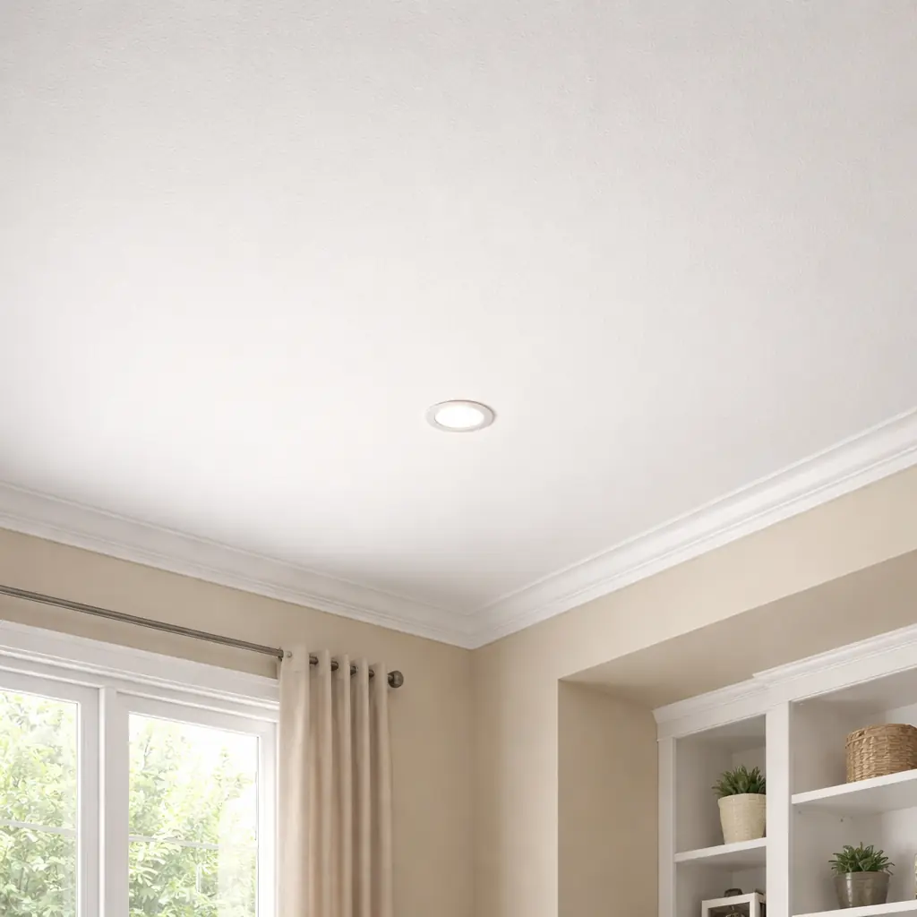 Residential ceiling repair scene