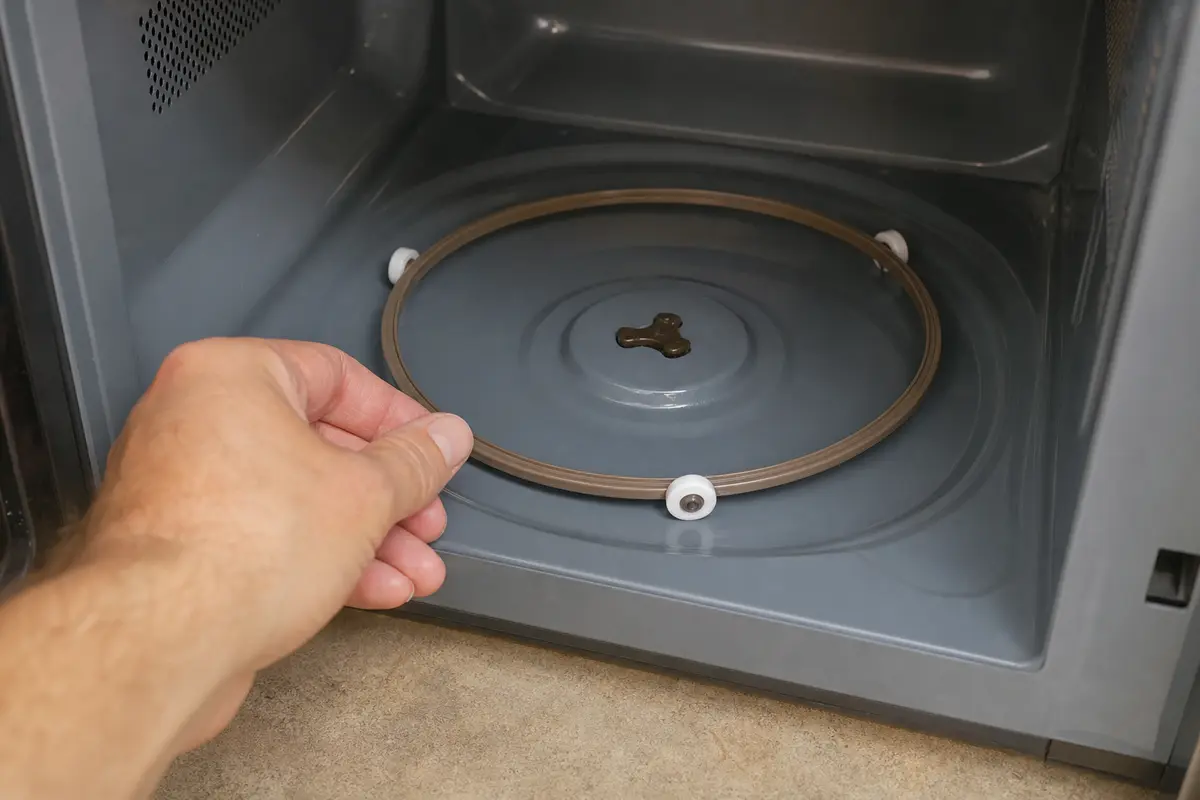 Replacement microwave roller ring dry-fit under the glass tray