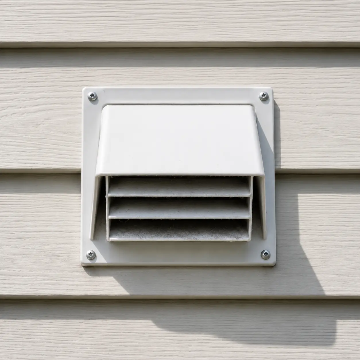 Exterior exhaust vent repair scene