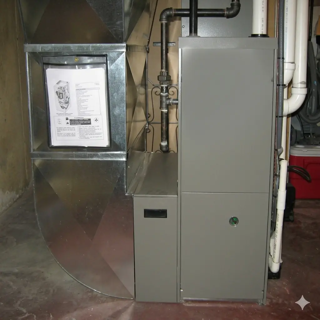 Furnace associated with not blowing hot air