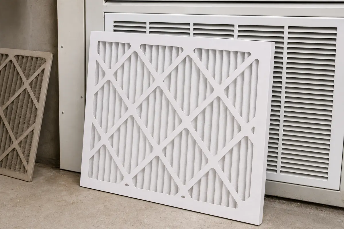 Correct-size air conditioner filter for fan Auto mode airflow checks