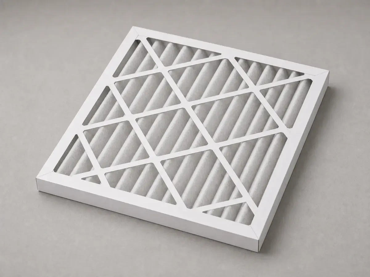 Correct-size air handler filter for clicking and airflow checks