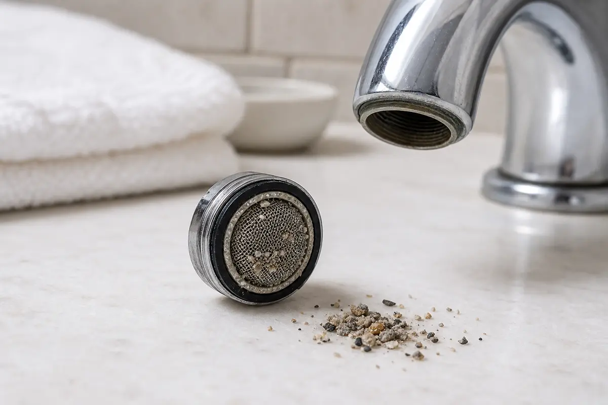 Bathroom sink faucet aerator replacement part