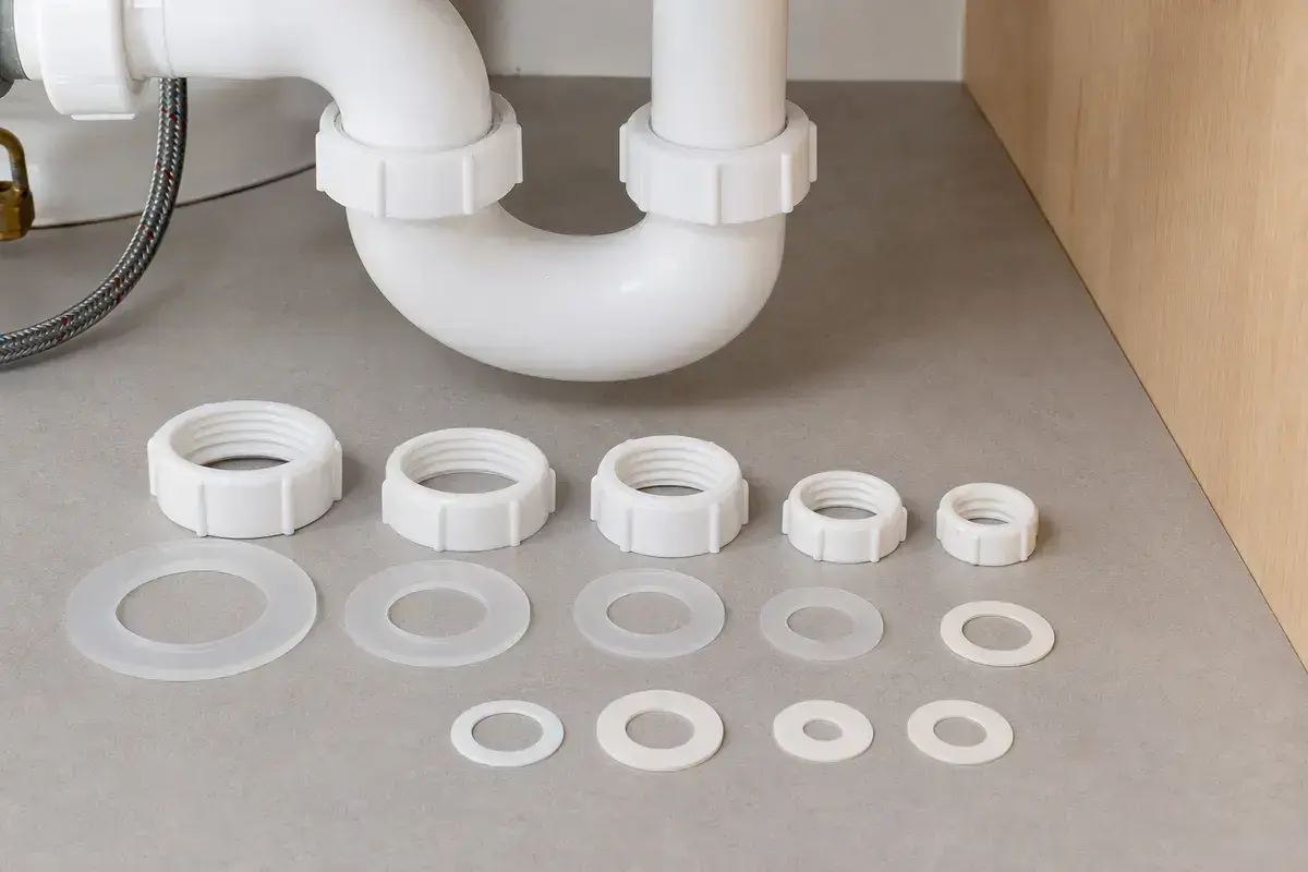 Slip-joint washer assortment for bathroom sink drain fittings