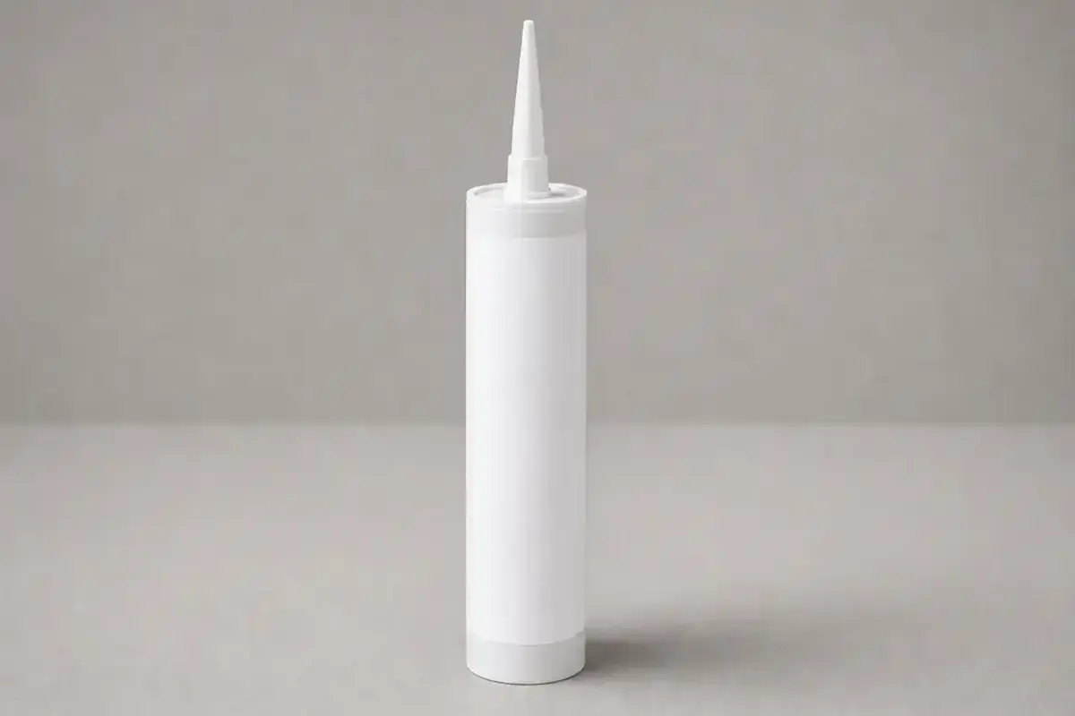Silicone caulk cartridge for resealing a stable bathtub joint