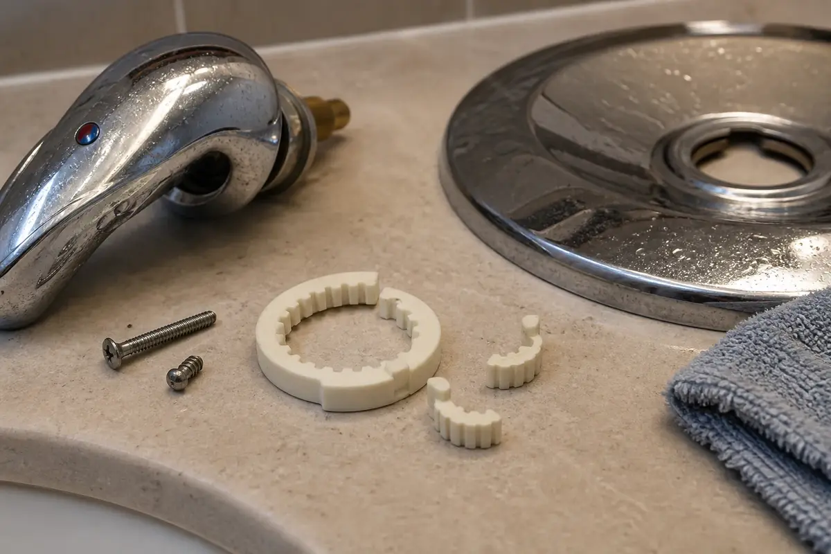 Anti scald limit stop kit for bathtub handle control