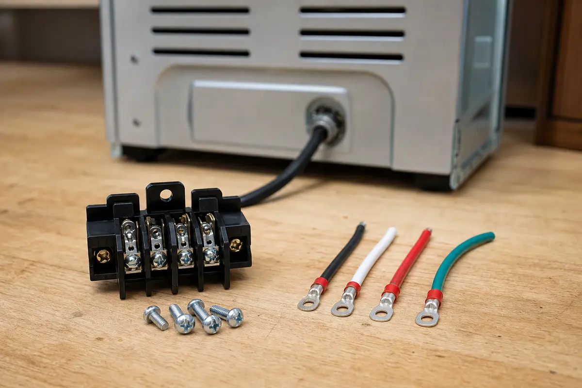 Range terminal block or harness repair parts