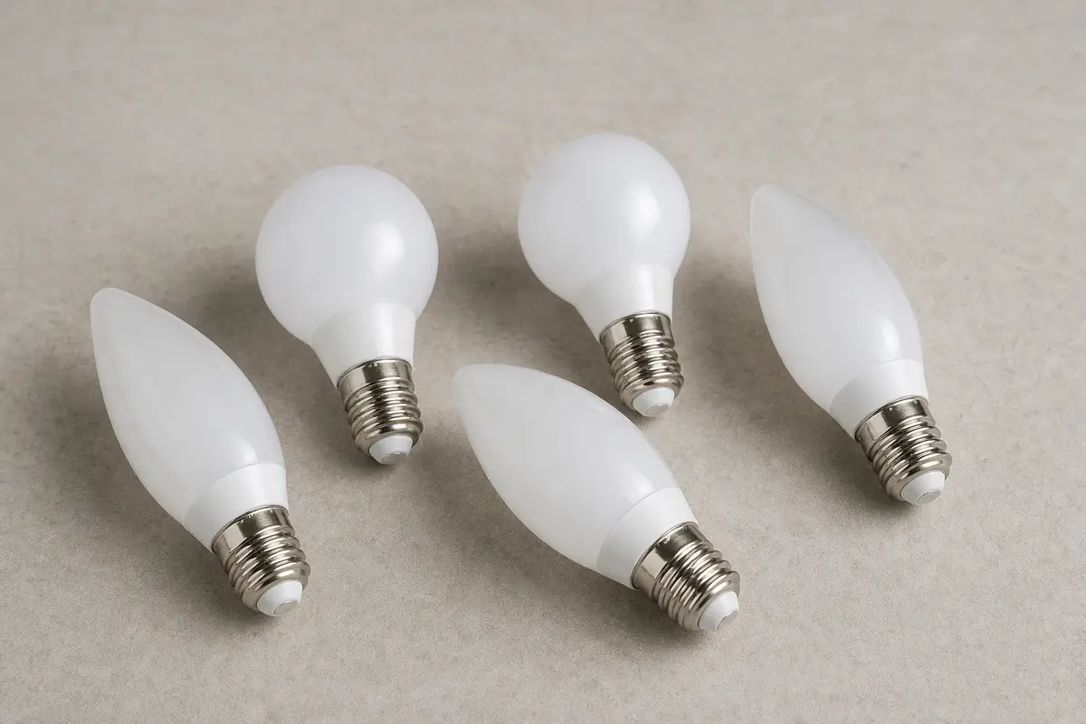 Fan-compatible dimmable LED bulbs for ceiling fan light kits