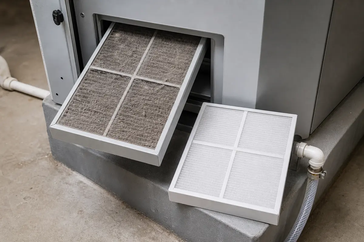 Replacement HRV or ERV filter for model matched maintenance