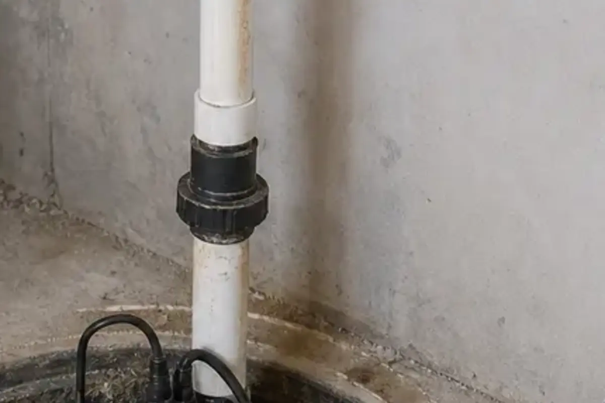 Sump pump check valve matched to discharge pipe size and flow direction