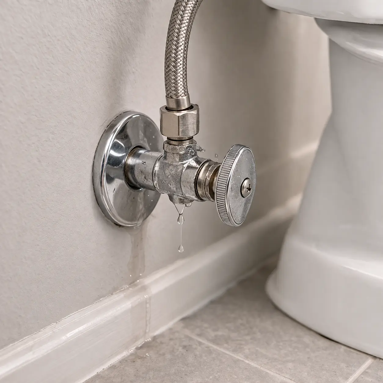 Shutoff valve associated with leaking