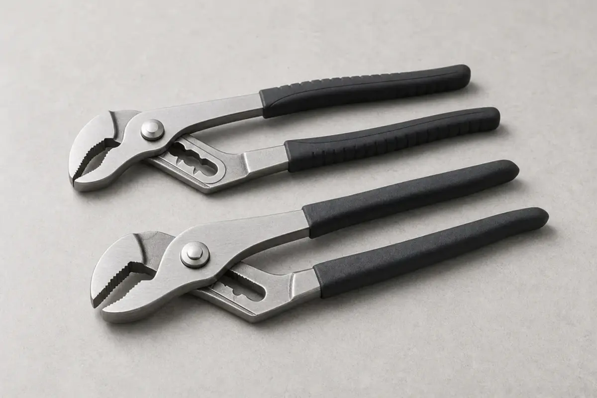 Adjustable pliers with padding for bathtub spout work