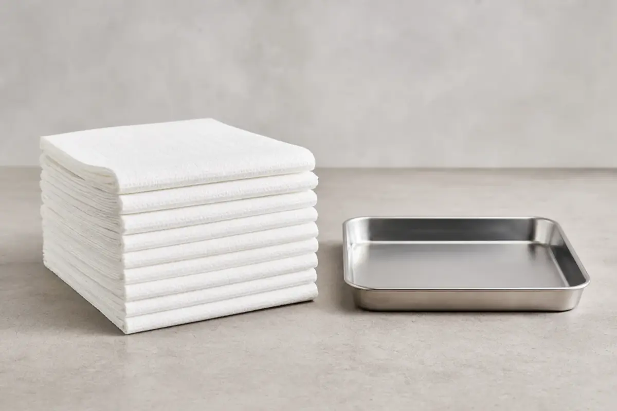 Absorbent towels for boiler leak source checks