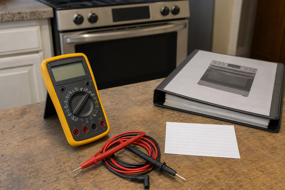 Digital multimeter used for trained range voltage diagnosis