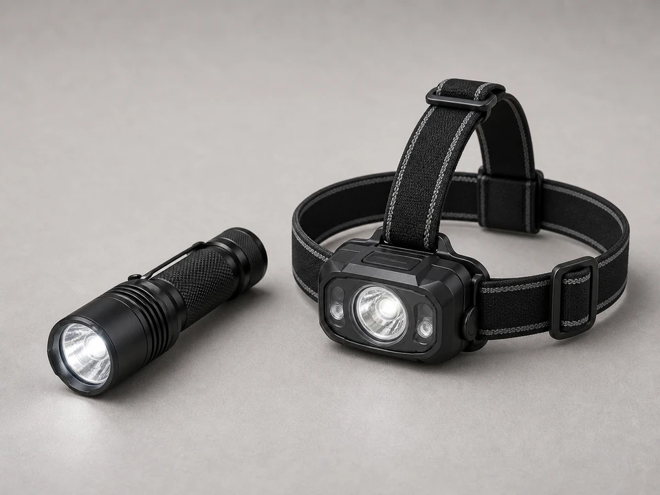 Bright flashlight or headlamp tool