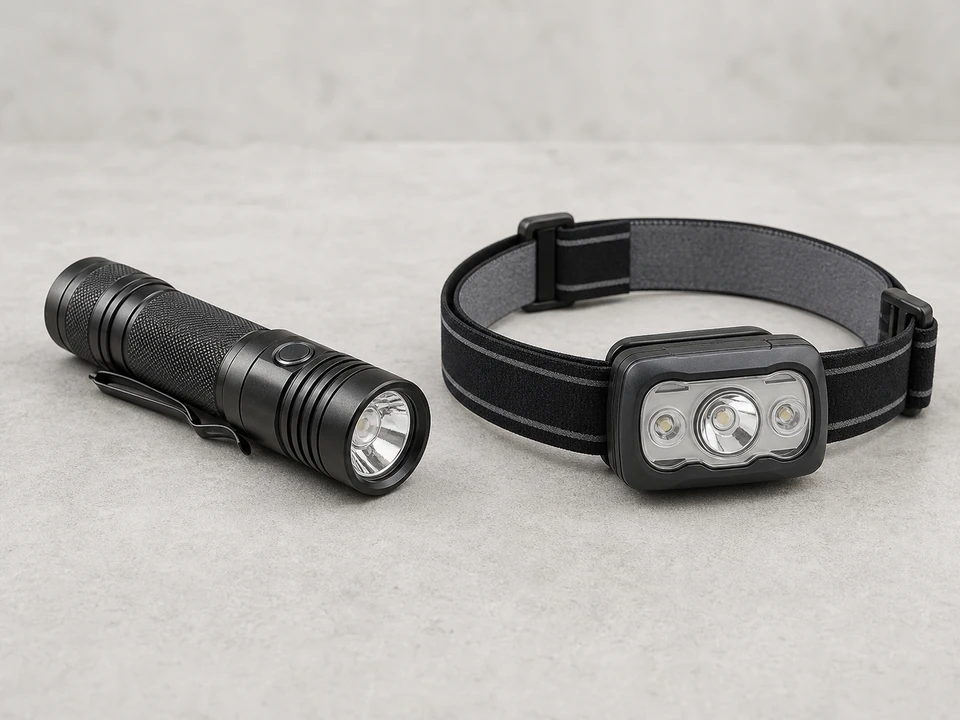 LED flashlight for home repair inspection