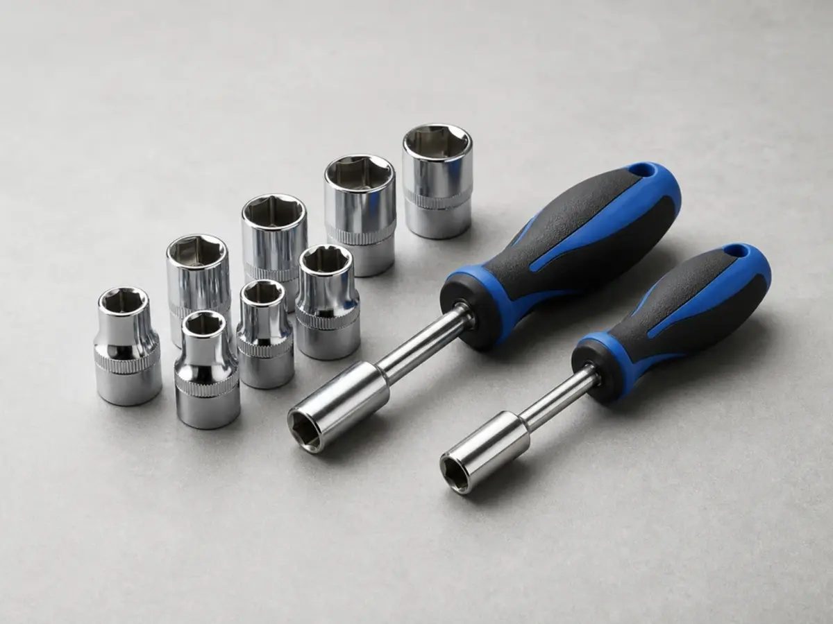 Nut driver set for removing common hex-head dryer panel screws