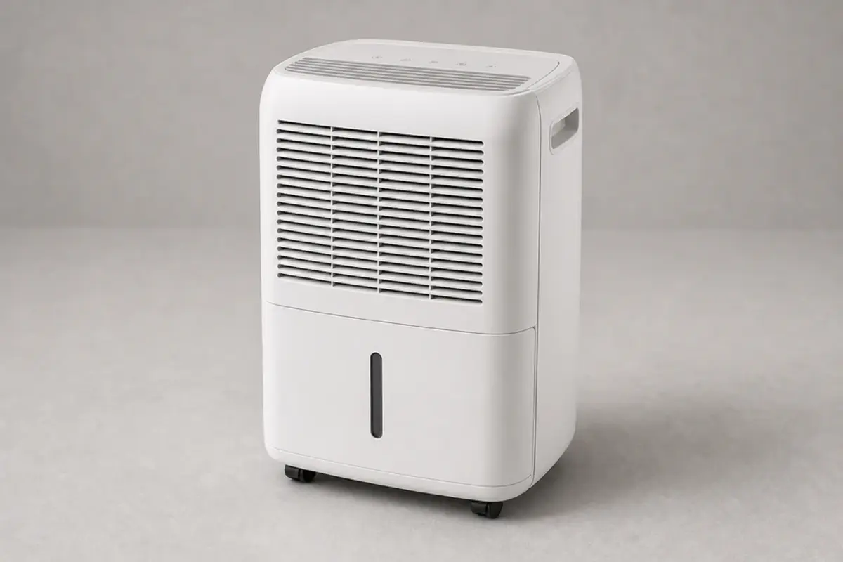 Portable dehumidifier for house smells damp after rain moisture control
