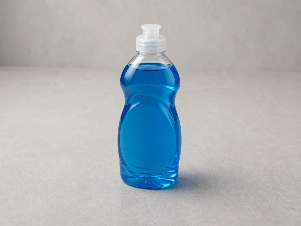 Mild dish soap for cleaning food residue before installing a waveguide cover