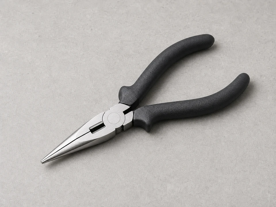 Needle-nose pliers for guiding small window balance hardware