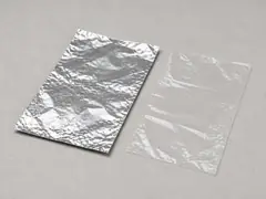 Aluminum foil or clear plastic sheet tool