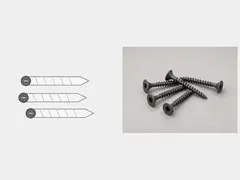 Exterior-rated screws or anchors tool