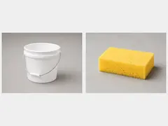 Bucket and sponge or rag tool