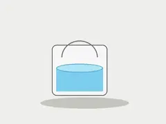 Bucket of warm water tool