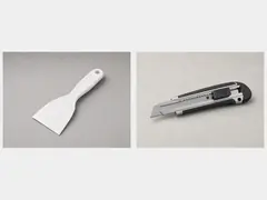 Caulk scraper or utility knife tool