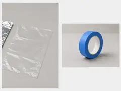 Clear plastic sheet or plastic wrap tool