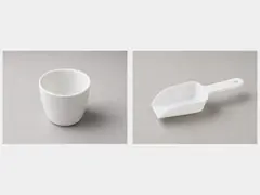 Plastic scoop or cup tool