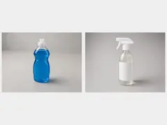Mild degreaser or dish soap solution tool