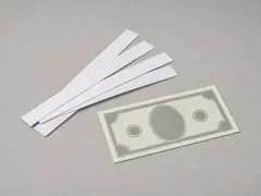 Paper strips or a dollar bill tool