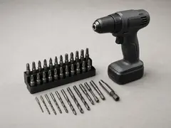Drill and bit set tool