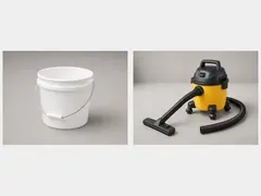 Shop vacuum or dry cloth tool
