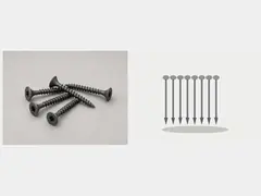 Exterior fence screws or galvanized nails tool
