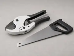 PVC pipe cutter or fine-tooth saw tool