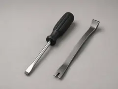 Flat pry bar or large flat screwdriver tool