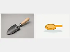 Leaf scoop or hand trowel tool