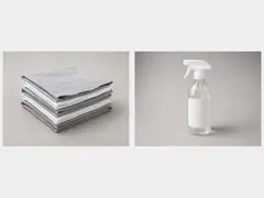 Household cleaner and rag tool