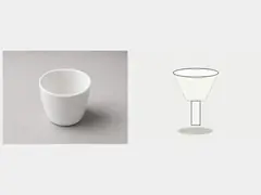 Small funnel or measuring cup tool
