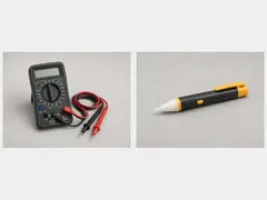 Multimeter or non-contact voltage tester tool