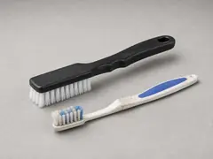 Non-metal brush or old toothbrush tool