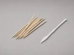 Wooden toothpicks or non-metal pick tool