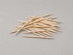 Nonmetal toothpick or wooden skewer tool