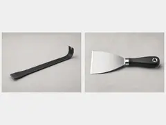 Putty knife and flat pry bar tool