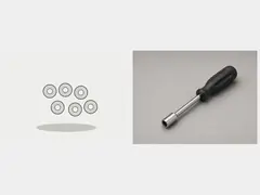 Replacement bathroom sink pop up pivot nut and seal kit tool